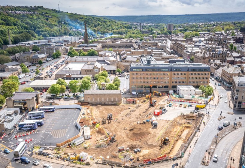 Construction at Halifax bus station