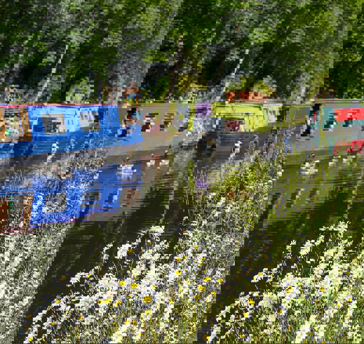 Rochdale Canal In Hebden Bridge 