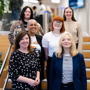 Mayor Tracy Brabin and Deputy Mayor with group of young people 