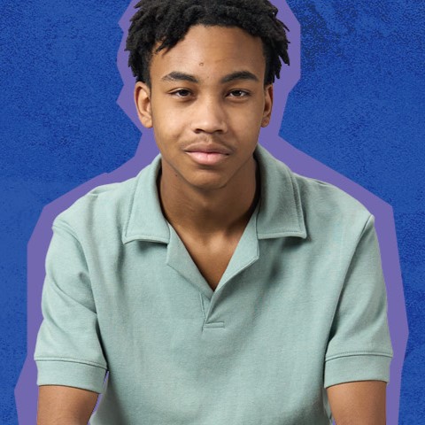 A young man sat down