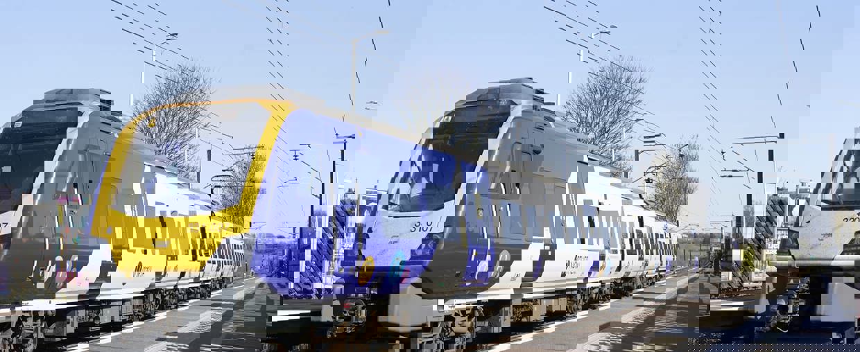 Northern Rail Train At Sandal And Agbrigg Station