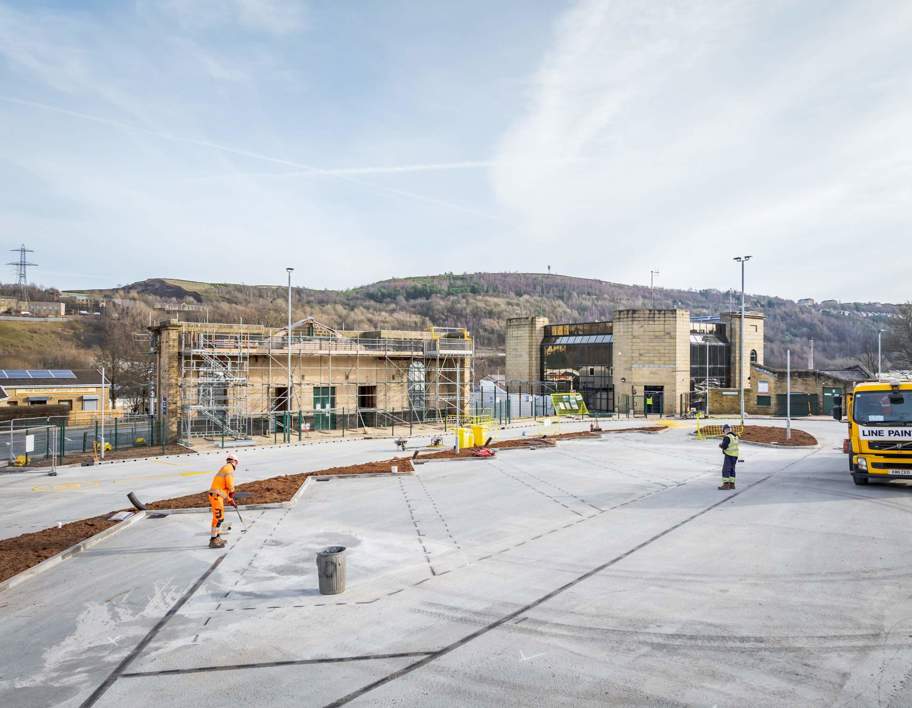Construction at Halifax bus station