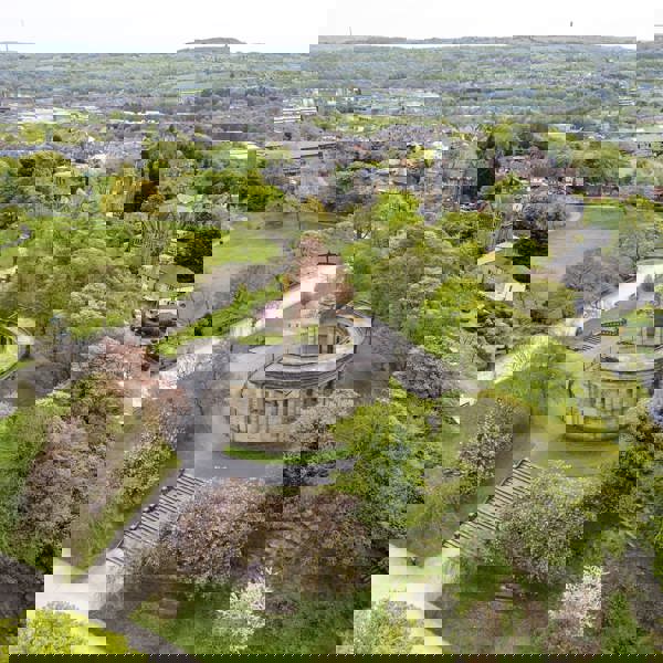 Aerial image of Greenhead Park in Huddersfield