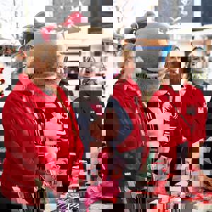 Victim Support team and mascot