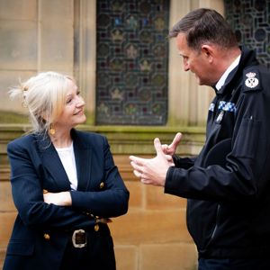 Mayor Tracy Brabin With Police Officer