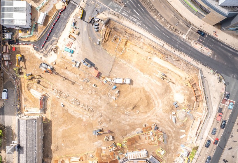 Construction at Halifax bus station