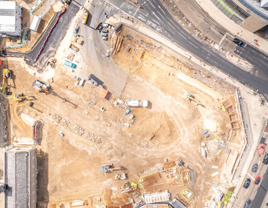 Construction at Halifax bus station
